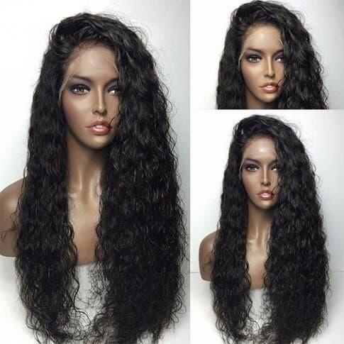 Addcolo Human Hair 360 Lace Front Wig Curly Front Lace Wigs with Baby Hair (22 Inch)