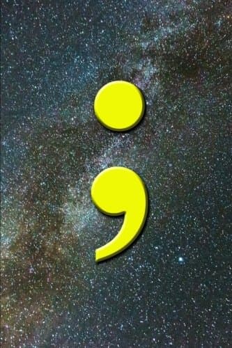 Semicolon ; Gratitude Journal - I'm Still Here: 150 page lined notebook/diary