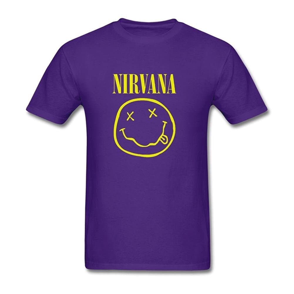 Daving Customized Nirvana Lithium Rock Band T-Shirt for Men Short Sleeve