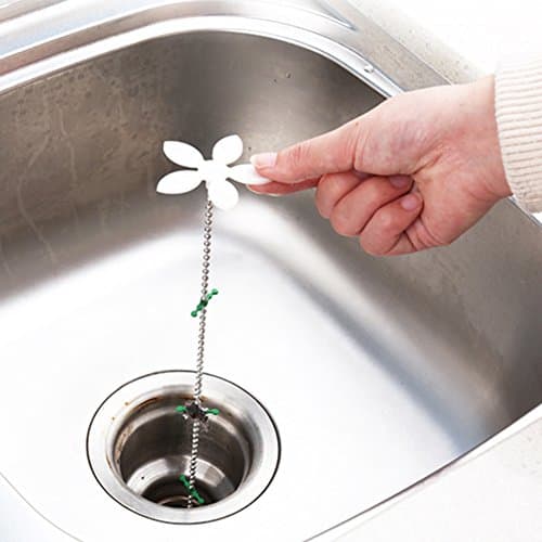 2 Pieces Practical Drain Hair Catcher Drain Clog Remover for Kitchen Bathroom Toilet Sewer Sink Strainer Cleaning Filter Pipe Hook