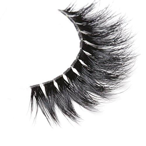 Arimika 3D Mink Eyelashes -Clear Invisible Flexible Band,Glamorous Dramatic Looking,Reusable with Proper Care,ZT40
