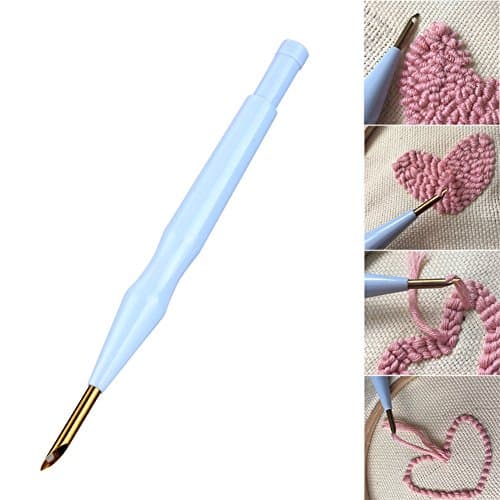Crazywind Adjustable Punch Needle Stitching Kit Rug Yarn Needle Embroidery Pen Felting Threader Needles