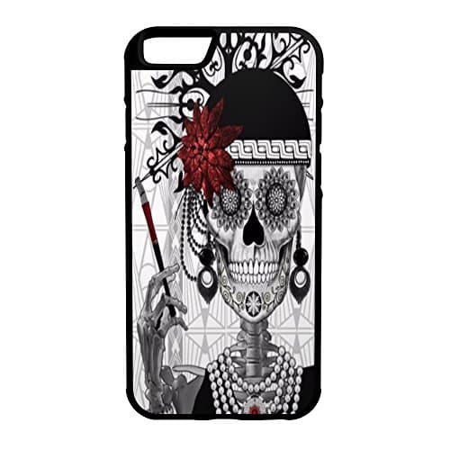 Skull Smoking Psychedelic iPhone 6/6s Plus 5.5" Hybrid Rubber Protective Case