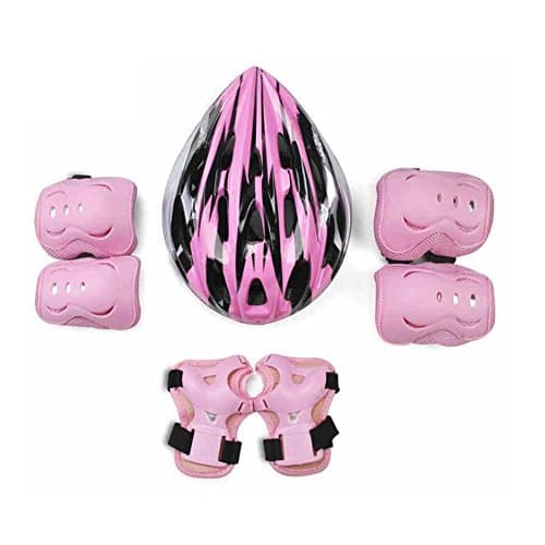 CJC 21 Holes Adjustable Helmet Butterfly Protector (Kneepad Elbow Guard Hand) Child Adult Roller Skating Bicycle Extreme Sport (Size : L)