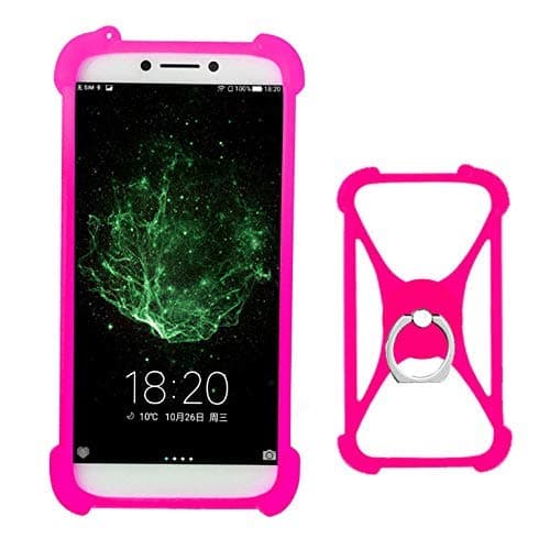 Lankashi Rose Stand Ring Holder Soft Silicone Protective Case Cover for BLU Plus Grand X 8L R1 S1 Advance 4.0 L3 Studio G2 Grand Energy Kata M2L I3s i5 V4 V5 M4 Selfie Ginzzu KAZAM Kingzone Energy