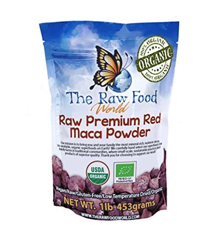 Organic Red Raw Maca Powder, 454 Grams