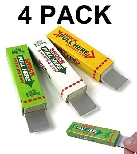 4 Shock Gums - Funny Gag Prank - Shocking Realistic Joke