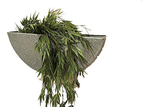 Pine Creek 20" x3" x8.25" Half Round Wall Planter