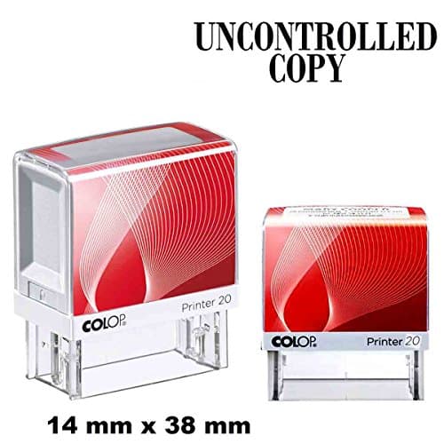 UNCONTROLLED COPY Self Inking Rubber Stamp Custom Colop Office Stationary