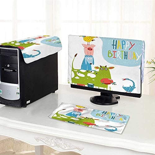 Computer Three-Piece dust Cover s Pyramid Goose Pig Bird OUS Home Protect Your Computer /26"