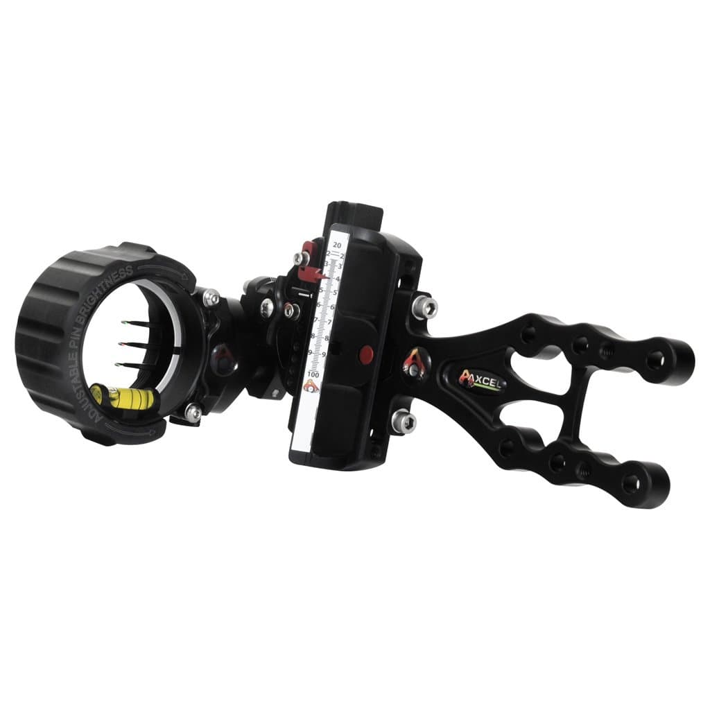Axcel ACUT-N319-4BK Accu Touch Stat 3 Pin .019 Archery Sight, Left Hand/Right Hand