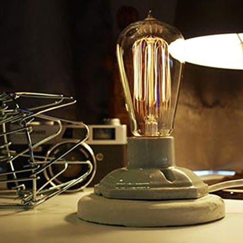 E27 Industrial Table Lamp With Adjustable Brightness vintage Bulb