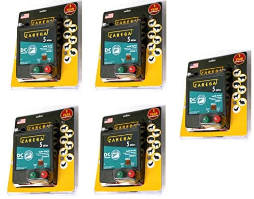 Zareba EDC5M-Z 5-Mile Battery Operated Solid State Electric Fence Charger (5-Pack)
