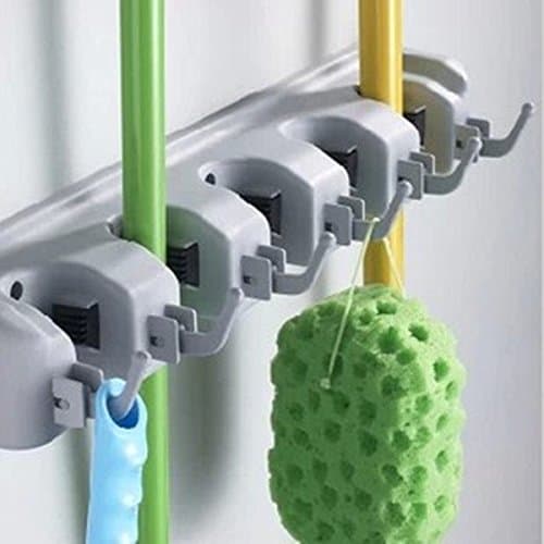 Wall Mounted Mop Brush Broom Organizer Holder Hanger ( 3 Rack )