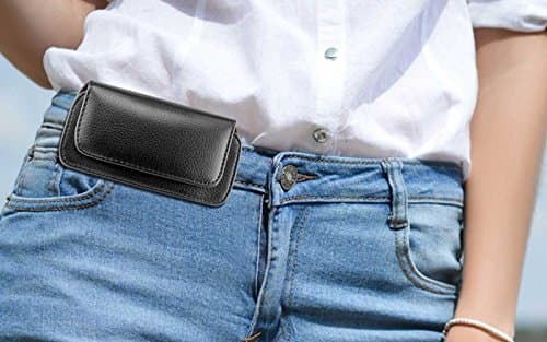 Horizontal Belt Clip Loops Phone Pouch Fits iPhone 8 Plus Galaxy S8 S8+ Edge S7 Active On Nxt A5 A7 J7 V Pro Max Moto Z2 Play Force G5S Plus G5S G5 Plus G4 E4 Plus Z Play Nokia 5 6 Xperia XZs Dual L1
