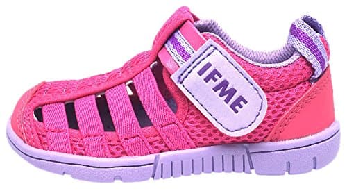 IFME Kid's Playa Venice Elastic Lace Mesh Hook and Loop Fisherman Style Sandal