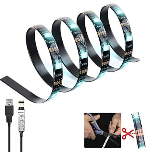 Cevitor USB LED Light Strip ,Color Changing with Mini Controller (2M/6.56Ft,IP65 Waterproof )