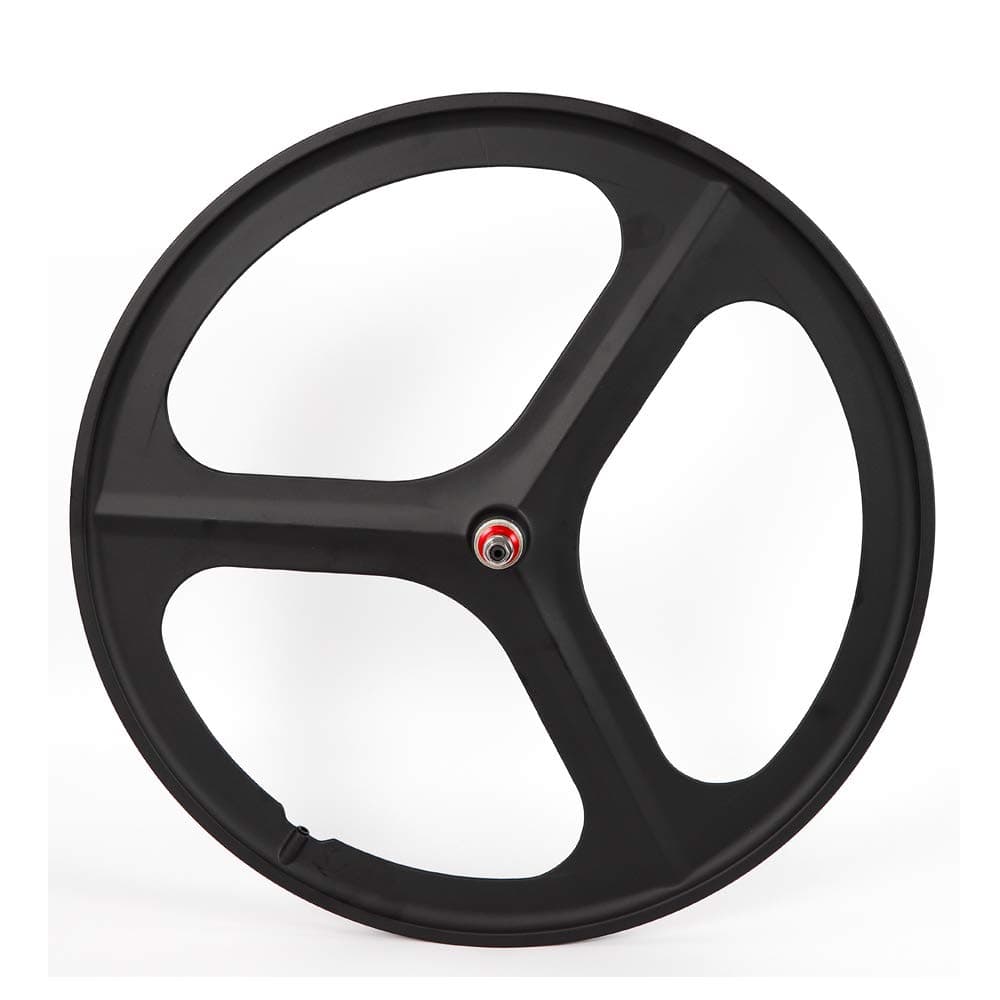 CNCEST 700c 3-Spoke Single Speed Fixie Bicycle Wheel Fixed Gear Bike Black Rear Whee Fits Bikes Fixie Single Speed Bike 700x23c/25c/28c