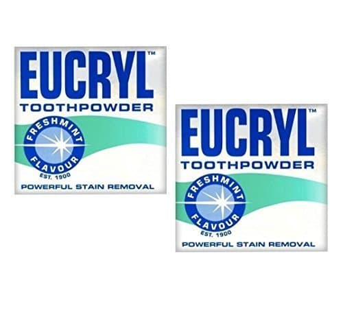 2 x Eucryl 50g Smokers Freshmint Toothpowder by Eucryl