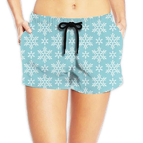 Free Spinner Snowflake Women's Fast Drying Soft Feel Short Beach Swimming Pants