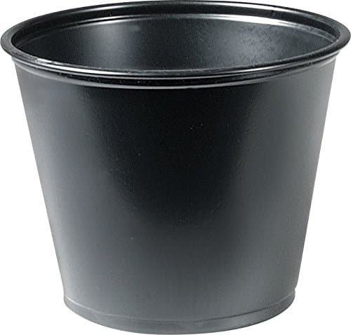Solo Plastic Cups 5.5 oz Black Portion Container for Food, Beverages, Crafts (Pack of 250)