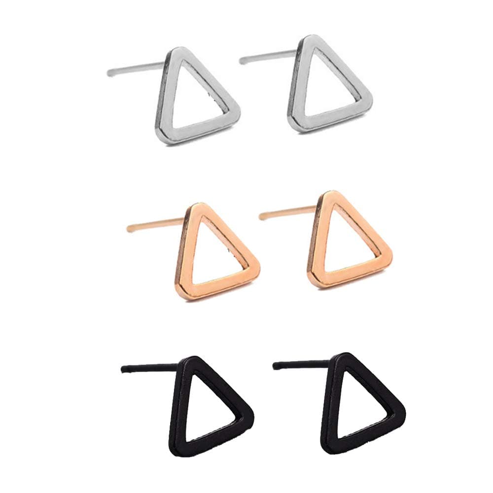 3 Pair Ear Crawler Earrings Climbers Studs Ear Cuff Pin Vine Wrap Women Bar Line Simple Clip On Jewelry