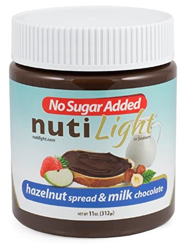 Nutilight Hazelnut and Cocoa Spread with Milk, 11 Ounce (Pack of 16)