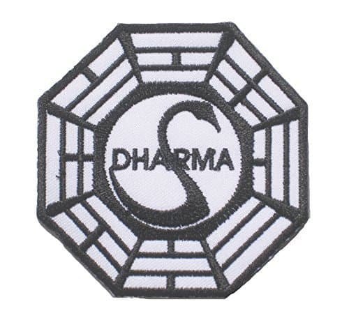 LOST DHARMA TV Series LOGO sew iron on Patch Badge Embroidery 7.5x7.5cm 3" L-02