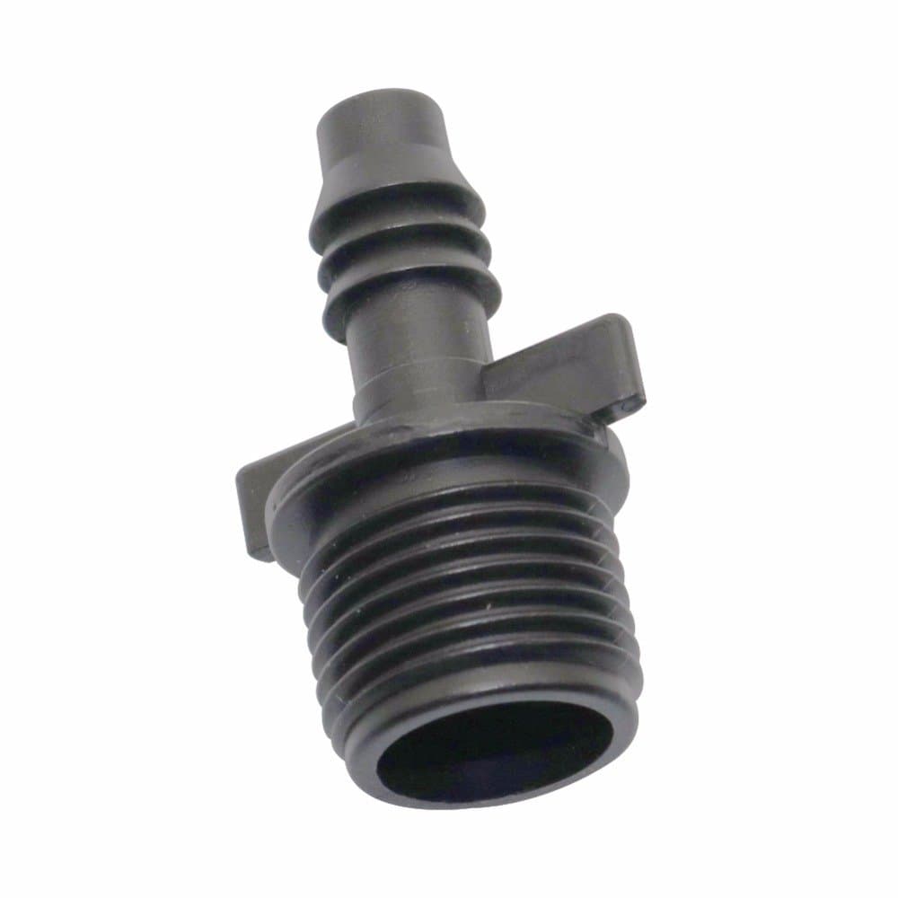 Rolldaso - 10 pcs 1/2 inch Male Adapter Water Pipe Connector Micro Garden Irrigation Pipe Connectors 8 mm hose