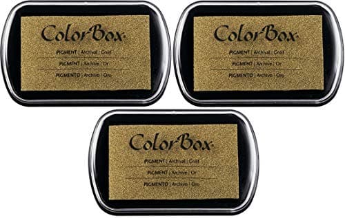 Pigment Ink Pad Color: Metallic Gold (3 Pack)