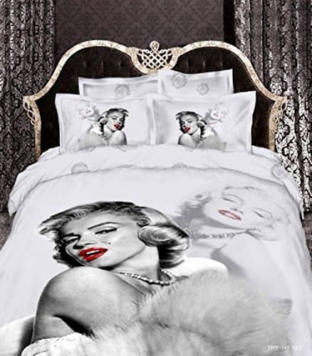 Unique Zone Sexy Roses Marilyn Monroe Bedding Sets Comforter Set Queen Size