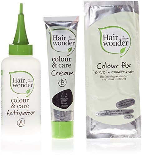 Colour and Care- 7.3 Medium Golden Blond 3.50 Ounces by Hair Wonder by Nature