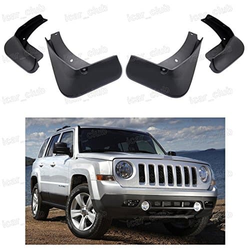 4Pcs Car Mud Flaps Splash Guard Fender Mudguard Front & Rear for Jeep Patriot 2011 2012 2013 2014 2015 SUV