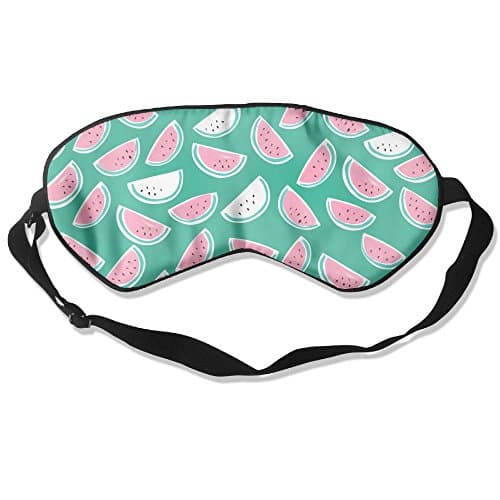 Bdna Comfortable Sleep Eyes Masks Pink Watermelon Pattern Sleeping Mask For Travelling, Night Noon Nap, Mediation Or Yoga
