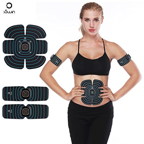 Ultimate Abs Stimulator,OSWIN Flex Muscle Toner Abdominal Toning Belt Training Gear Portable Fitness Machine Exercise for Abdomen/Arm/Thigh/Waist for Men/Women USB Charge
