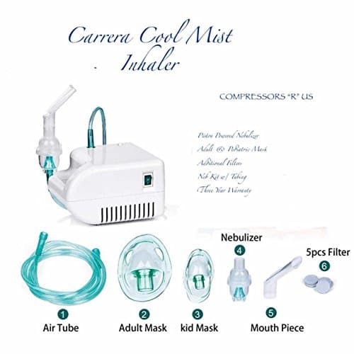 Compact Vaporizer Compressor with Full Mask Kit & Pediatric Mask Kit