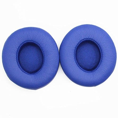 OHF Memory Foam Replacement Earpads Ear pad Ear Cushions For Beats Simple Wired and Wireless Ear Headphones Over Ear Headphones (blue solo 2.0/3.0)
