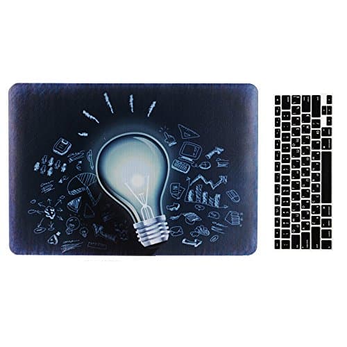 2016 Ver Macbook Pro 15'' Retina Case and Keyboard Cover Skin, AICOO 2-in-1 Beautiful Hard Case Cover Shell For Macbook Pro 15.4 (1707) With/Without Multi-Touch Bar & Touch ID, Purple Green