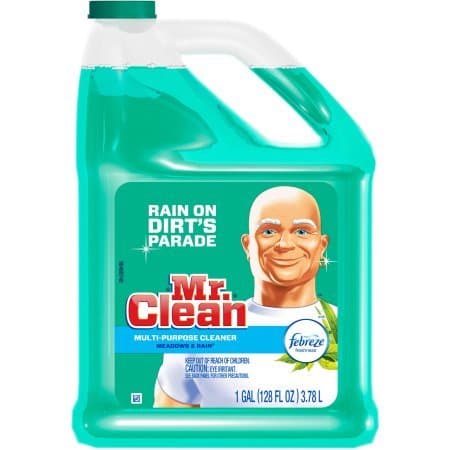 Mr. Clean Meadows & Rain Multi-surface Cleaner with Febreze Freshness, 128 Fl Oz, Helps Eliminate Odors with Lavender and Vanilla Scent by Mr. Clean