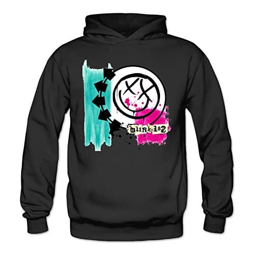 Lady Crew Pullover Hooded Sweatshirt Blink 182 Rock Band