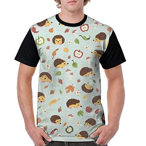 Men's Tech Short Sleeve Comfort Soft Hedgehog T-Shirt
