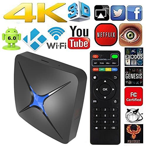 2017 Model Eliker T96N Android 6.0 TV Box 4 Quad-core 2G 8G UHD 4K 60fps H.264 Media Center Smart OTT TV BOX