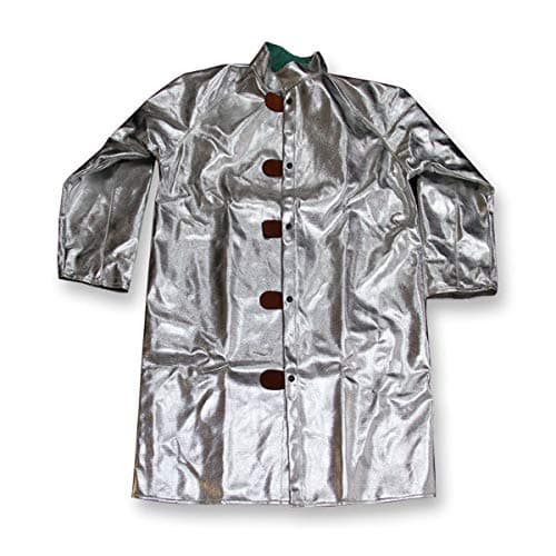 Chicago Protective Apparel Large Silver Aluminized Rayon Heat Resistant Coat - 6 Each/Case