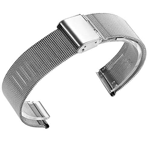 Junshion Watchband 20mm Quick Release Milanese Solid Stainless Steel Replacement Strap Wrist Band For Xiaomi Huami Amazfit Bip Youth Watch