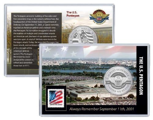 9/11 Pentagon Challenge Coin and Stamp Set: Always Remember