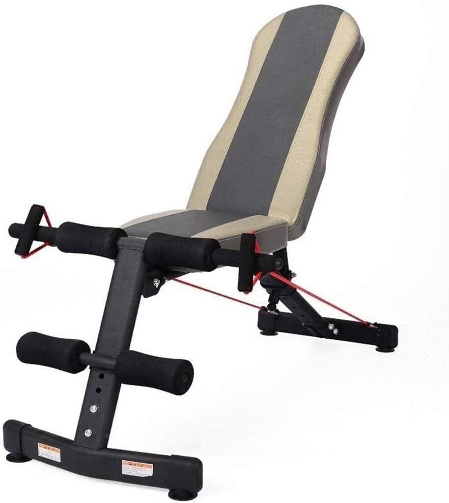 YZPJSQ Adjustable 90°Flat Weight Bench,Multifunctional Weight Bench,Weight Bench Adjustable Slant Board Ab Crunch Board Adjustable Workout Fitness Training Equipment