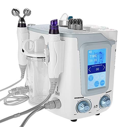 3 in 1 Hydrogen Oxygen Small Bubble Clean Smooth Skin Hydro Spa Vacuum Suction Blackhead Rejuvenation Remove Wrinkles Machine For Salon Use(US Plug)