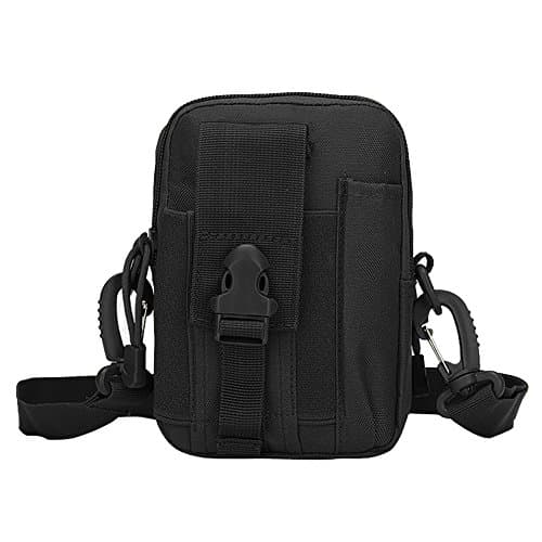 ChilMo Tactical Molle Pouch Compact 1000D Waterproof Multipurpose Gadget Belt Waist Bag with Cell Phone Holster