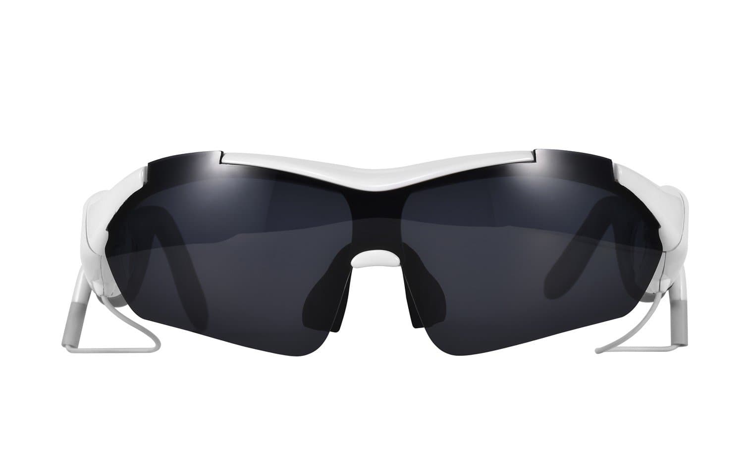 K1 Sports Bluetooth Smart Sunglasses Wireless Touch Control Handsfree Stereo Music Headset Glasses Compatible with iOs & Android Devices With Changeable Polorized UV400 Lenses Perfect for Driving Cycling & More