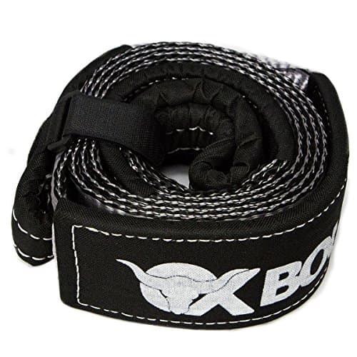 OXBOUND Tree Saver Tow Strap - Heavy Duty Recovery, Winch Strap 3" x 8' with 30,000 lb capacity (Gray)